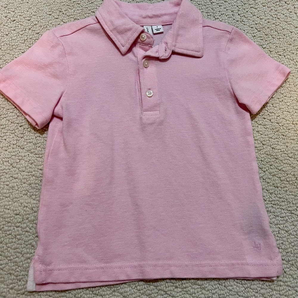Janie and Jack Pink Polo Shirt